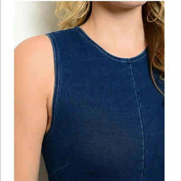 Soft Denim Mini Dress - Picture 5 of 10